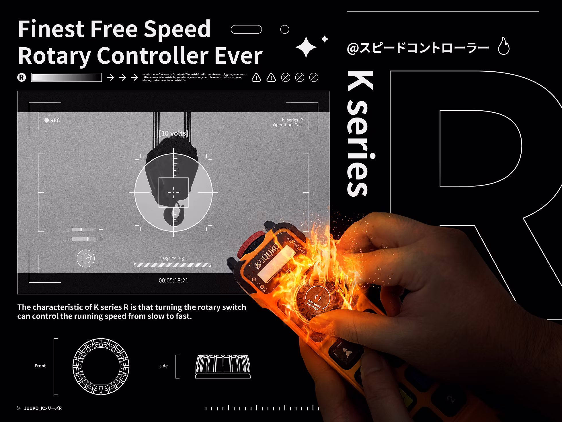 K Series R ریموت کنترل ولومی و آنالوگ